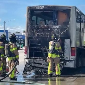 Bus Fire West Palm Beach