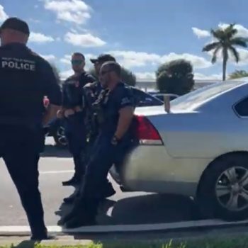 Cars & Coffee Turns To Cops & Coffee West Palm PD Spectators