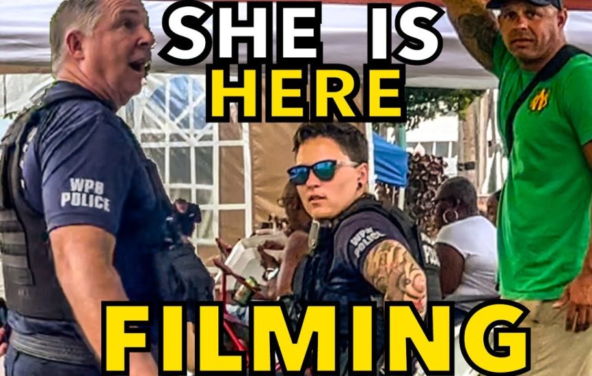 Cop Leaves Car Running So We Offer To Turn It Off For Him! Female Officer Warns The Herd ￼