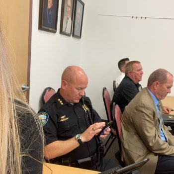 Crooked Chief goes hands on at council meeting￼