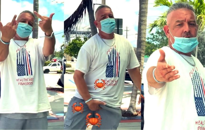 Angry Man With Bun Triggered Over My Cameras!! First Amendment Audit FAIL! Lake Worth, Fl DMV