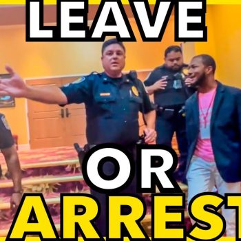 Arrested On Sidewalk For Free Speech At Debate!