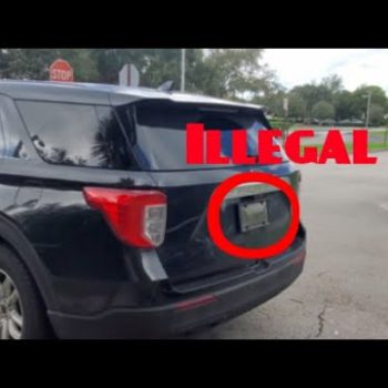You May Get Pulled Over For This License Plate Cover, But The Cops Have It!