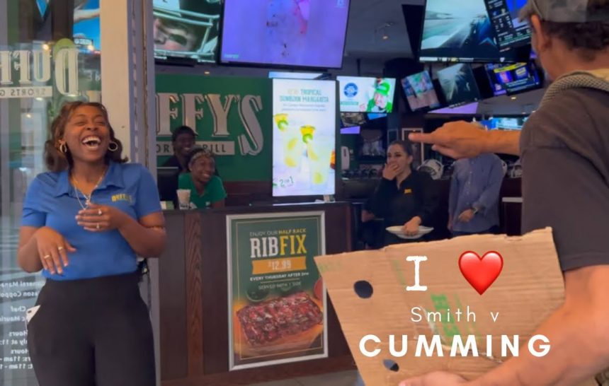 The Dirty Minded React To Our Sign:“I ❤️Smith v CUMMING” (Ends In Tragedy) ￼