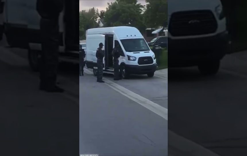 Are These Cops Using A Wet Tile Saw To Serve A Search Warrant? ￼