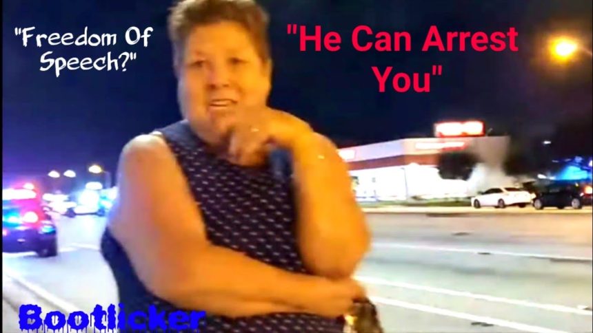 “He Can Arrest You For Saying That!” Says Bootlicker
